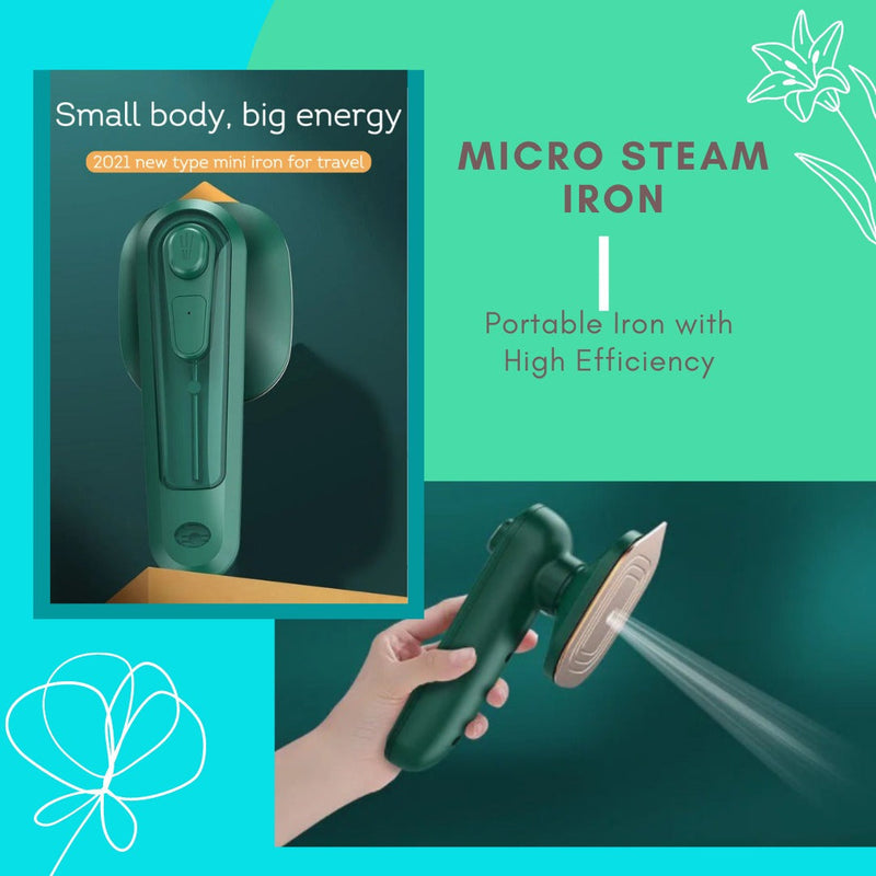 Mini Electric Steam Dry Iron with Spray - Portable Clothes Travel Iron